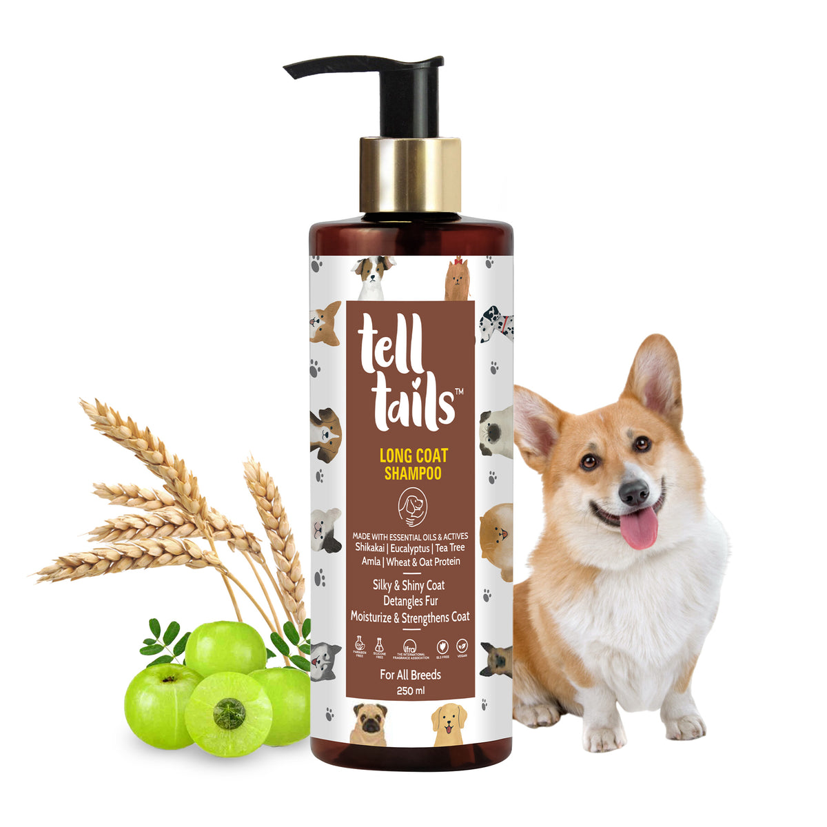 Buy Long Coat Natural Dog Shampoo Online From Telltails