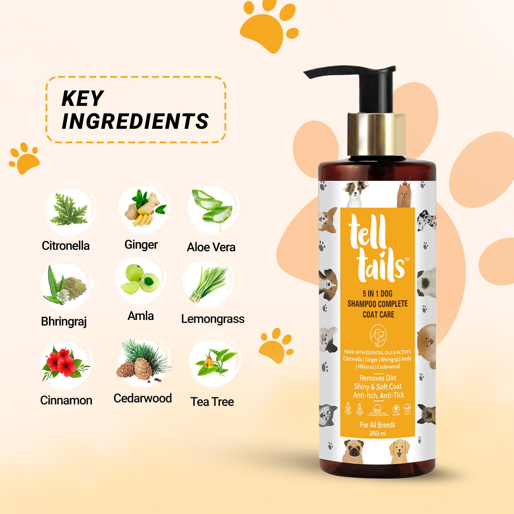 5 IN 1 DOG SHAMPOO COMPLETE COAT CARE